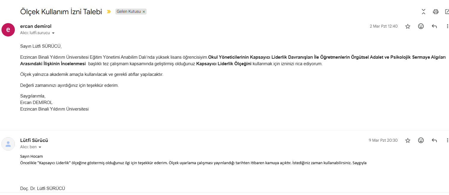 Okul Yöneticilerinin Kapsayıcı Liderlik Davranışları ile Öğretmenlerin Örgütsel Adalet ve Psikolojik Sermaye Algıları Arasındaki İlişkinin İncelenmesi — Şekil 6