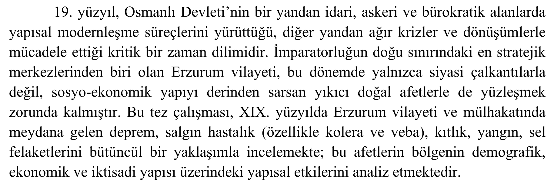 Osmanlı Devleti'nde Erzurum vilayetinde doğal afetler (19. yüzyıl) — Figure 2