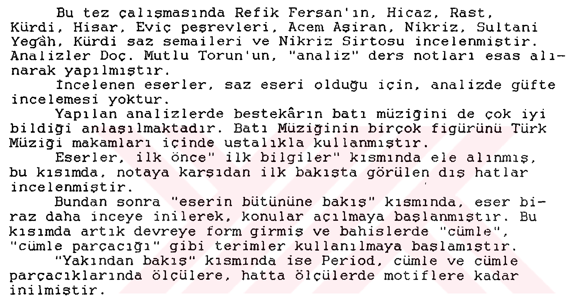 Refik Fersan'ın 10 saz eserinin incelemesi — Figure 2