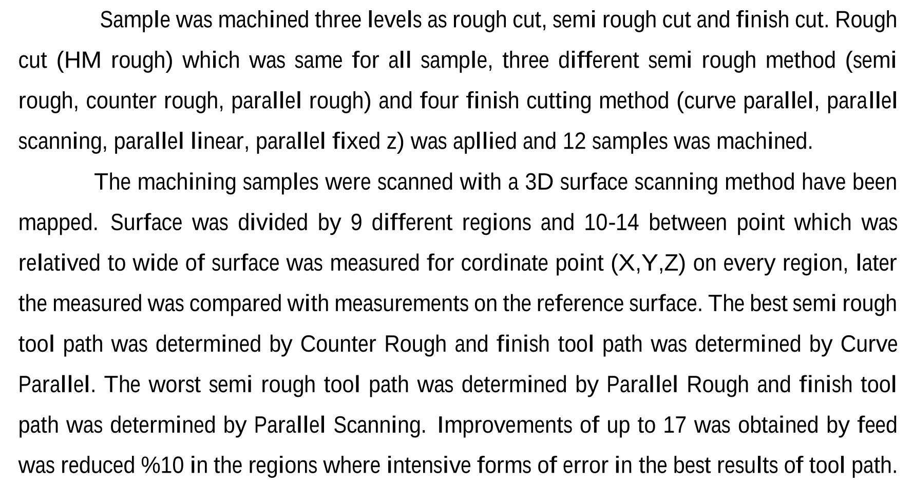 RESEARCH TO THE EFFECT OF MACHINING PARAMETER ON FORM ERROR IN THE MILLING OF FREE FORM SURFACE — Figure 5