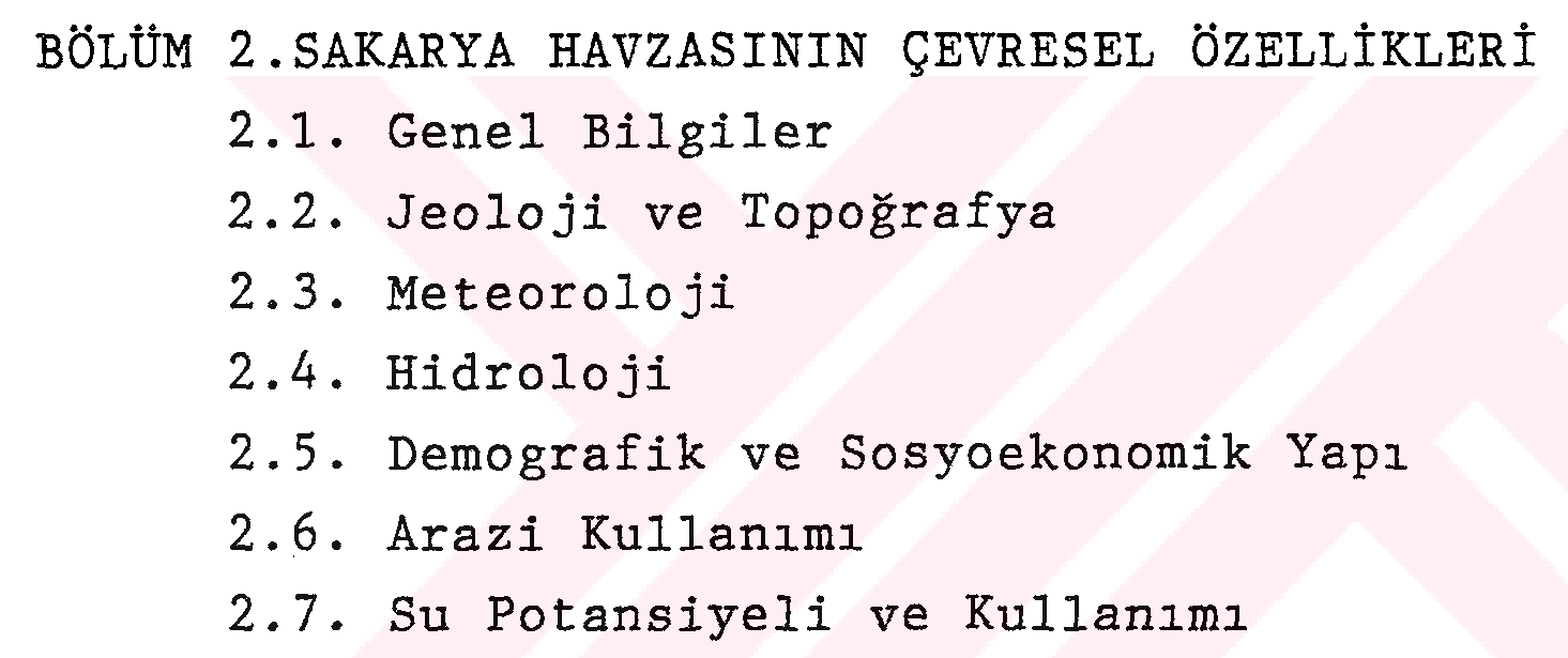 Sakarya nehri havzasında su kalitesi yönetimi — Şekil 2