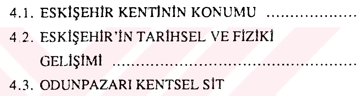 Sit alanını koruma politikası için bir model denemesi, örnekleme:Odunpazarı — Figure 6