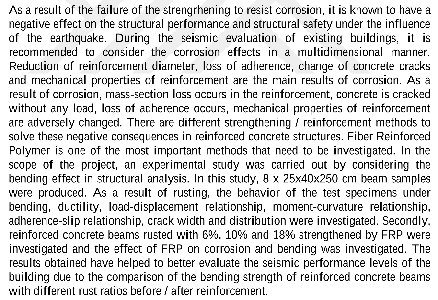 Strengthening of RC beams subjected to corrosion under the effect of flexural — Şekil 3