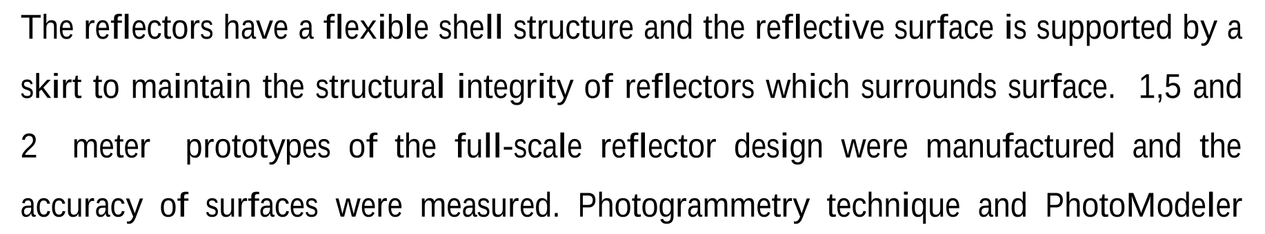SURFACE ACCURACY MEASUREMENTS OF A FOLDABLE COMPOSITE REFLECTOR — Şekil 4