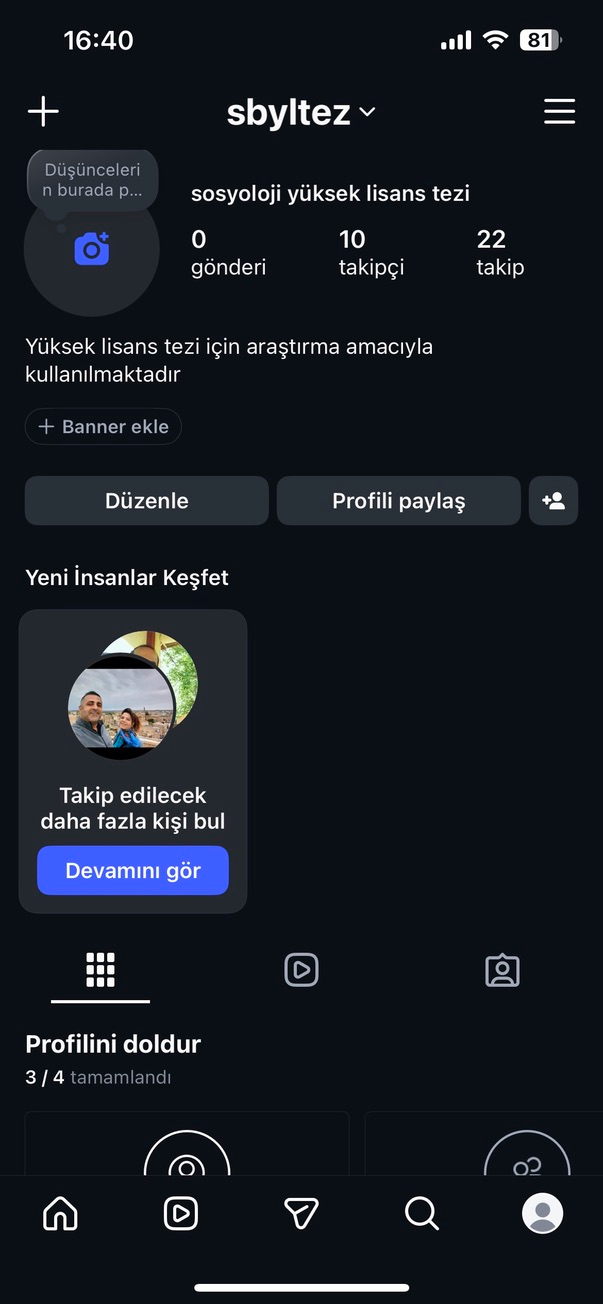 Taşrada yaşayan kadınların sanal kimlik rolleri üzerine dramaturjik bir inceleme (Gümüşhane merkez örneği) — Şekil 5