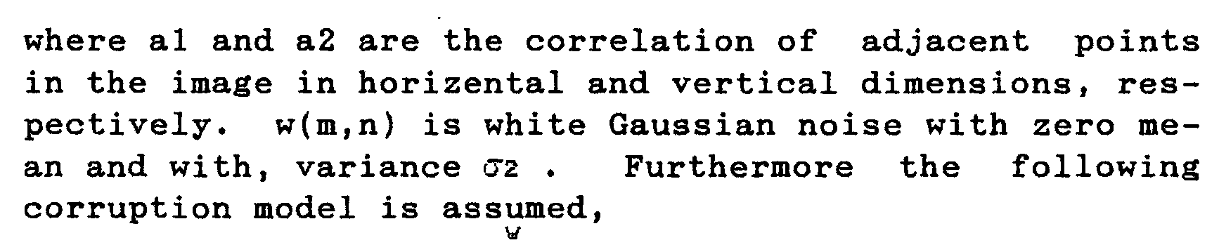Restoration of images degraded by additive gaussion noise by means of kalman filtering — Figure 3