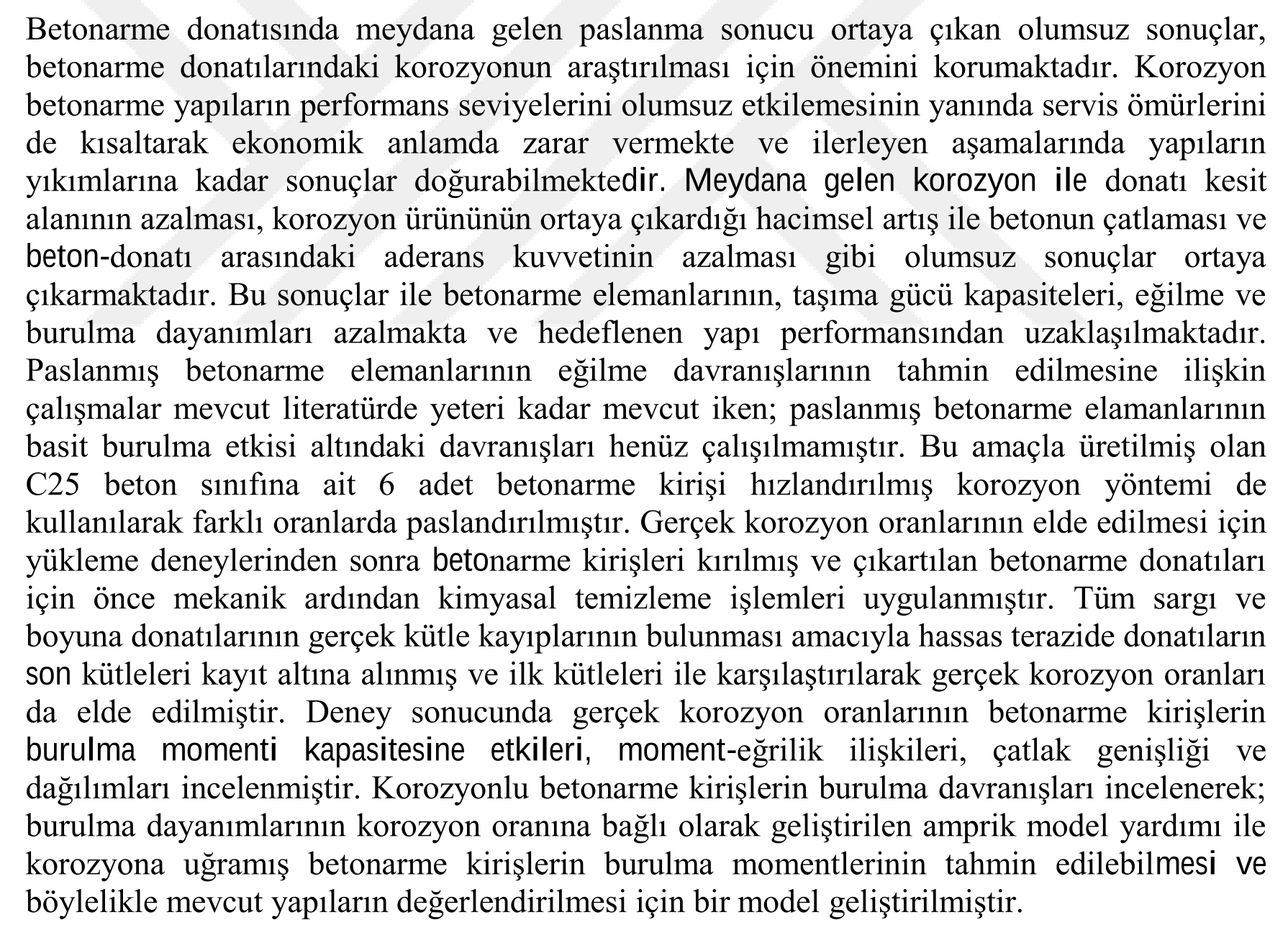 TORSIONAL STRENGTH OF RC BEAMS SUBJECTED TO CORROSION — Şekil 5