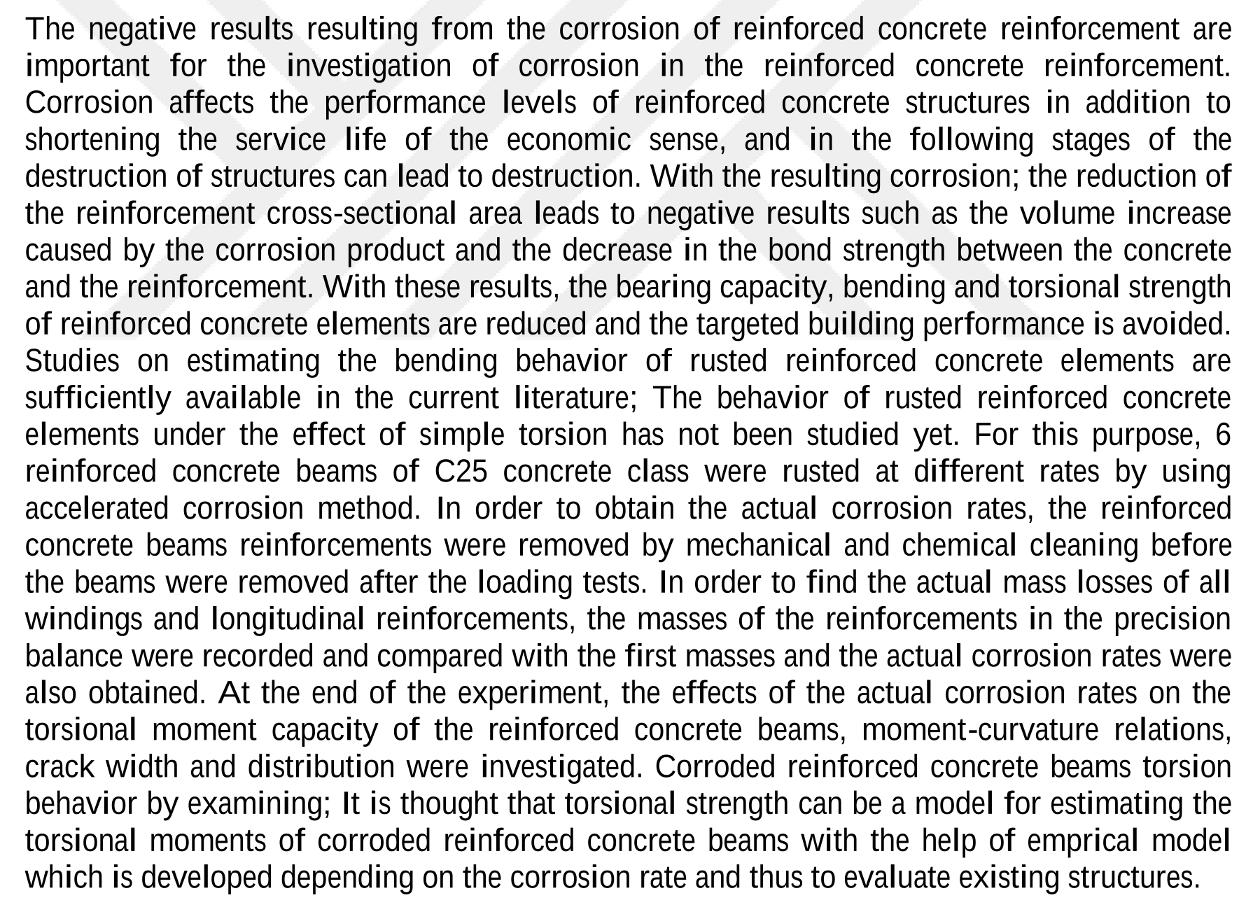 TORSIONAL STRENGTH OF RC BEAMS SUBJECTED TO CORROSION — Şekil 6