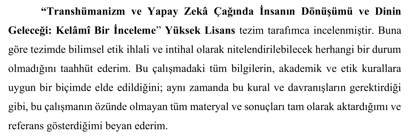 Transhümanizm ve Yapay Zekâ Çağında İnsanın Dönüşümü ve Dinin Geleceği: Kelâmî Bir İnceleme — Şekil 1