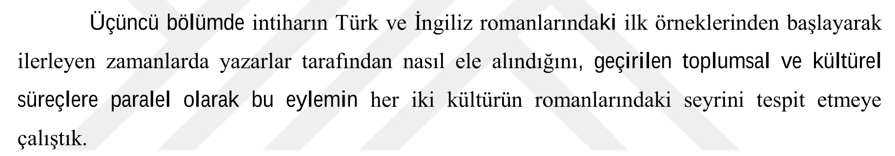 Suicide in the Turkish and British novels (After the second World War) — Figure 3