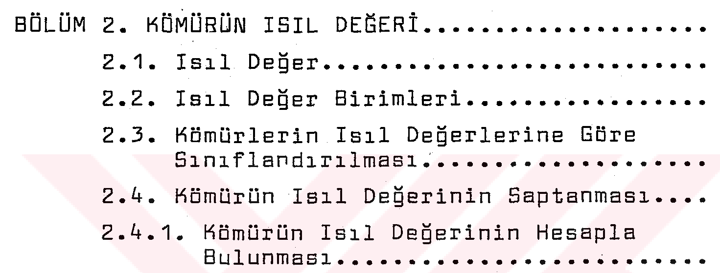 Türk linyitlerinin ısıl değerlerinin kısa analiz sonuçlarından yararlanılarak saptanması — Figure 3