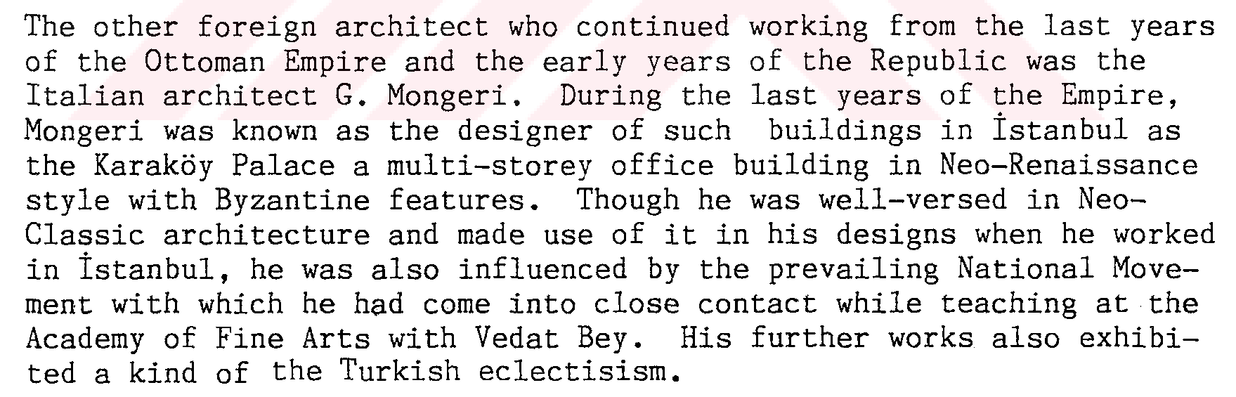 Foreign architects within the context of Turkish architecture — Figure 2