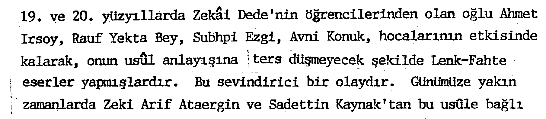Türk musikisinde kullanılan lenk-fahte usulü ve usulle bestelenen eserler — Figure 1