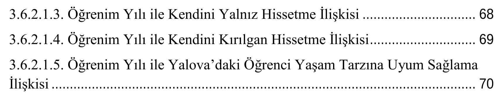 Üniversite Gençliğinin Uyum Sorunları: Yalova Örneği — Figure 4