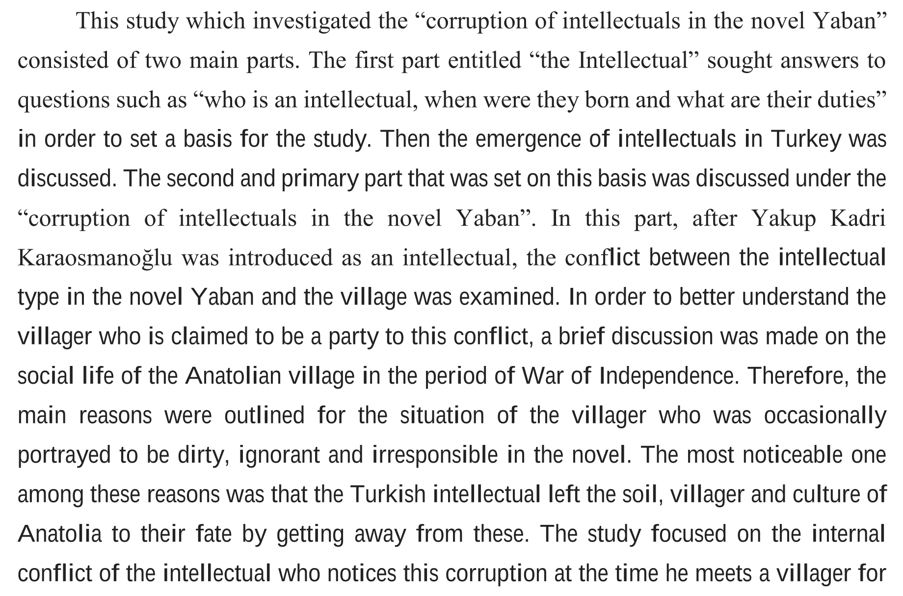 Corruption of intellectuals in the novel yaban by Yakup Kadri Karaosmanoğlu — Figure 4