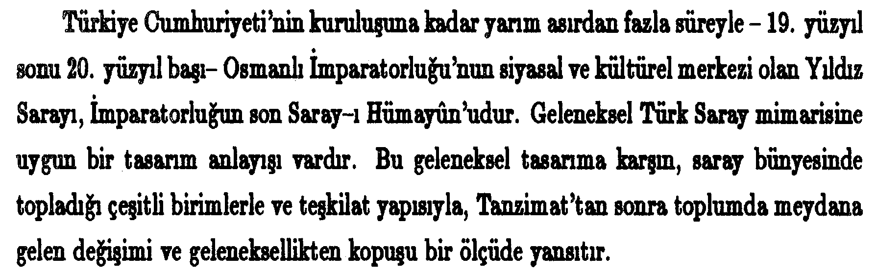 Yıldız Sarayı üzerine yapılan çalışmaların değerlendirilmesi — Şekil 1
