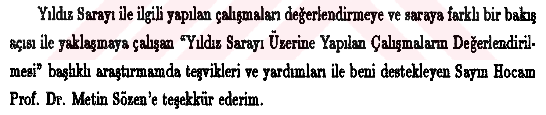 Yıldız Sarayı üzerine yapılan çalışmaların değerlendirilmesi — Şekil 3