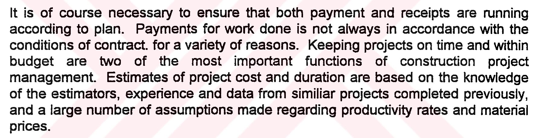 A Financial planning model based on project characteristics and risk for contracting firms — Figure 3